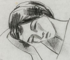 Maurice van Essche; Female Nude Sleeping