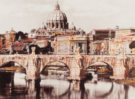 Christo and Jeanne-Claude; Ponte S. Angelo, Wrapped, Project for Rome