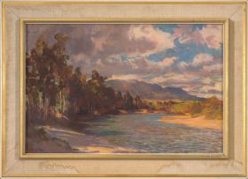George Crosland Robinson; A Riverine Landscape