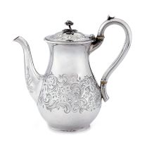 An early Victorian silver coffee pot, Benjamin Smith III, London, 1840