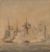 Style of Samuel Atkins; HMS Rattlesnake