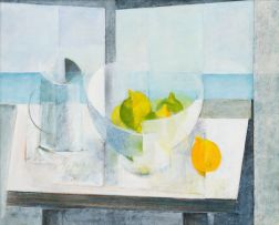 Marlene von Dürckheim; Still Life with Figs and Lemon
