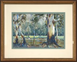 Sydney Carter; Gum Trees by a River