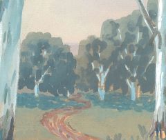 Sydney Carter; A Road Winding Through Gum Trees