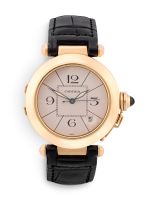 Gentleman’s 18ct yellow gold Cartier Pasha wristwatch, Ref. M100251817501