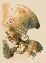 Durant Sihlali; Sunset at Duduza; Zulu Woman; The Coal Merchant, three