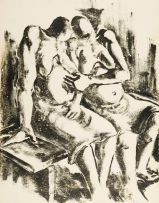 Durant Sihlali; Two Seated Women