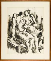 Durant Sihlali; Two Seated Women