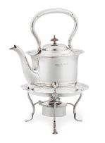 A George V silver kettle-on-stand, J Collyer & Co Ltd, Birmingham, 1913
