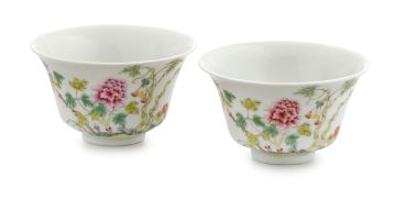 A pair of Chinese famille-rose bowls, Guangxu (1875-1908)