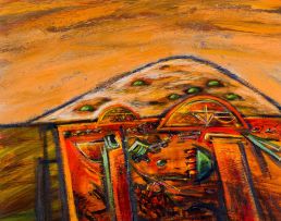 Henk Serfontein; Abstract Landscape with Built Structures