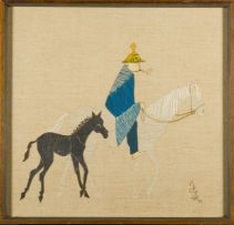 Ernest Ullmann; Horse Rider with Pipe