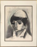 Carl Büchner; Portrait of a Boy in a Cap