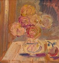 Christo Coetzee; Roses in a Vase