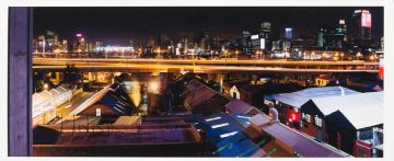 Leon Krige; Newtown looking towards Johannesburg at Night