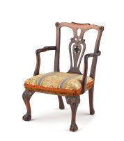 A George III style mahogany child's chair