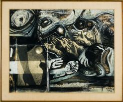 Armando Baldinelli; Abstract with Hands