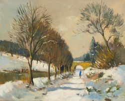 Maurice Lemaître; Winter Scene