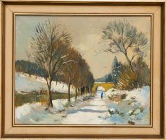 Maurice Lemaître; Winter Scene