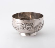 A Chinese silver bowl, Wing Nam & Co, Hong Kong, late 19th/early 20th century
