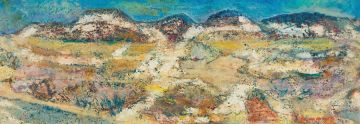 Gunther van der Reis; Landscape Quartsite hills in the desert near Kakamas