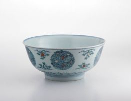 A Chinese doucai bowl, Qing Dynasty, early 18th century