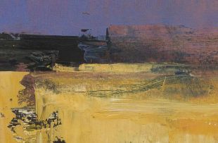 Wim Blom; Landscape with Purple Sky