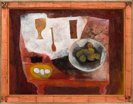 Cecil Skotnes; Still Life with Bowls and Utensils