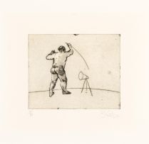 William Kentridge; Untitled (Artist Standing)