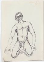 Johannes Meintjes; Sketches of Male Nudes, two