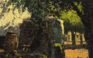Tinus de Jongh; Cottage in the Shade