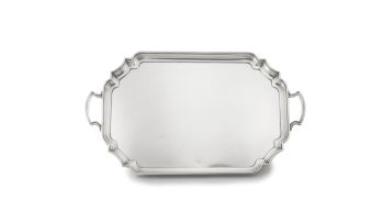 A George VI silver two-handled tray, Barker Brothers Silver Ltd, Birmingham, 1941