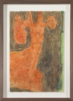 Wopko Jensma; Abstract with Orange and Brown