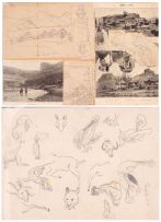 Walter Battiss; Peetes Valley; and Animal Sketches, two