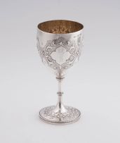 A Victorian silver chalice, George Richards Elkington, London, 1866