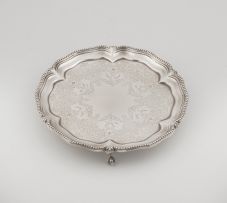 A Victorian silver salver, Goldsmiths' Alliance Ltd, London, 1885