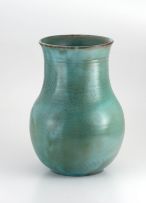A Linn Ware fern-green-glazed bowl, 1925-1942