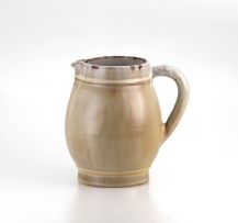 A Linn Ware pale ochre-glazed jug, 1929-1942
