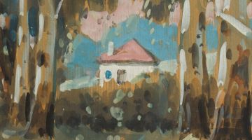 Sydney Carter; Cottage behind Blue Gums
