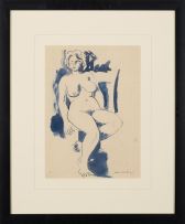 Maurice van Essche; Seated Nude