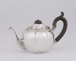 A late Victorian silver teapot, Edward Samuel Jones, Birmingham, 1898