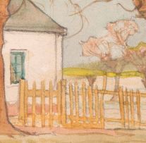 Erich Mayer; Cottage in Landscape