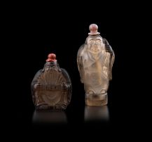 Two Chinese crystal snuff bottles, early 20th century