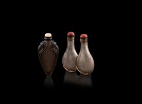 Two Chinese crystal snuff bottles, late 19th/early 20th century