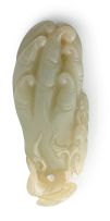 A Chinese jade carving of a Buddha’s hand citron, 19th/20th century