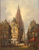 Henry Schafer; Continental Street Scene
