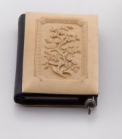A late Victorian/early Edwardian ivory-mounted lady’s aide-memoire