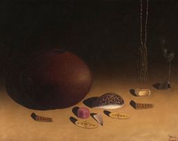 Simon Moroke Lekgetho; Still Life with Clay Pot and Divination Objects