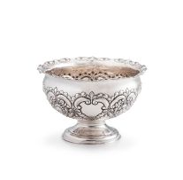 A late Victorian silver rose bowl, Atkin Brothers, Sheffield, 1897
