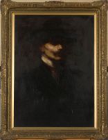Continental School 19th Century; Portrait of a Man with a Moustache